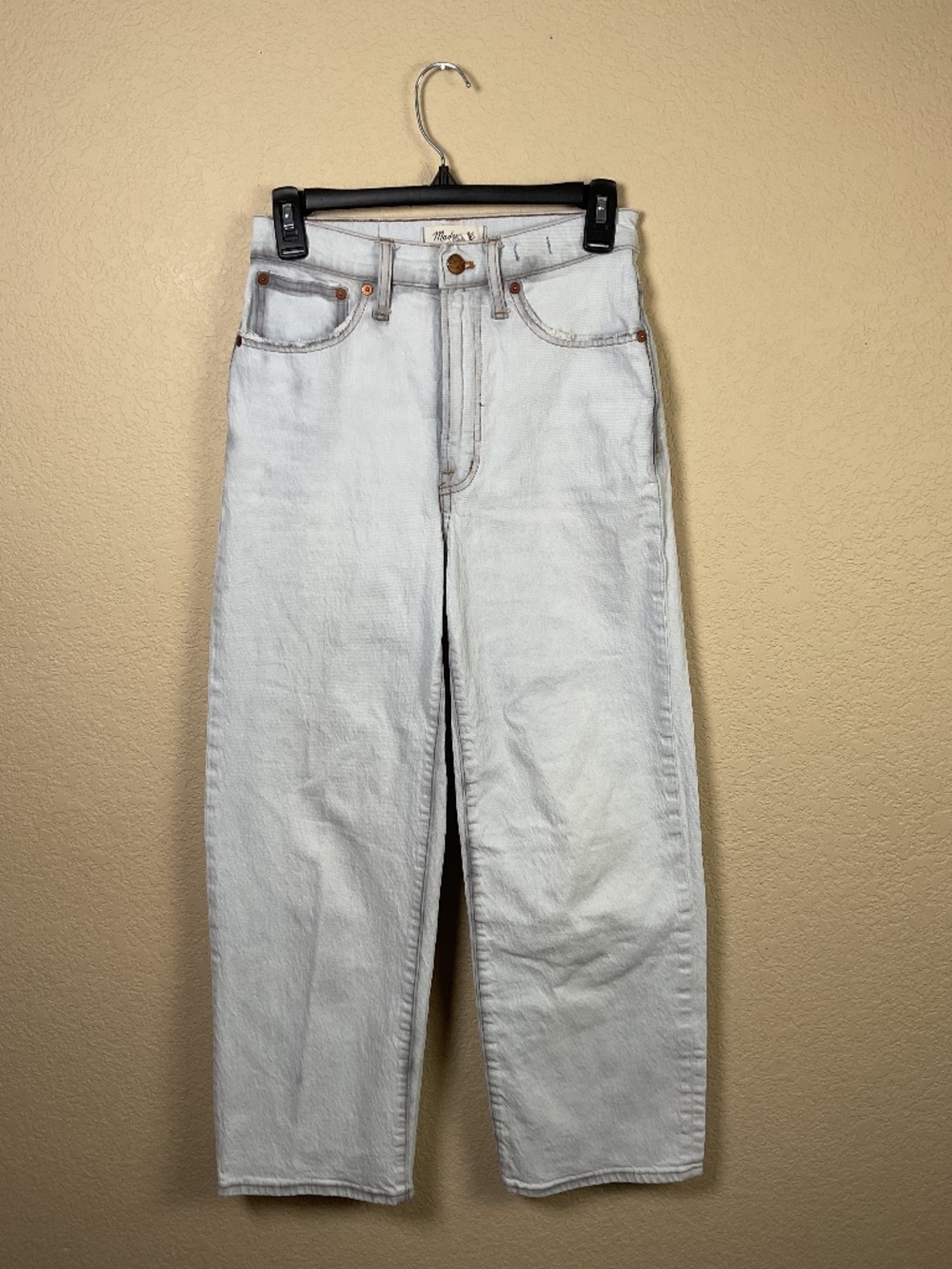 Madewell Womens 25 Lightwash The Perfect Vintage Wide Leg Crop Jean High Rise